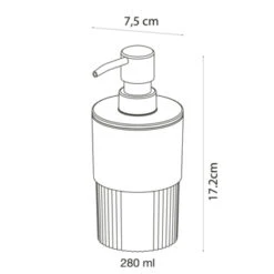 Sealskin Zeepdispenser Brave Staand Donkerroze -Badkamerartikelen Winkel 123 2652