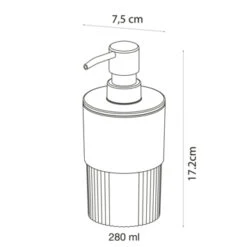 Sealskin Zeepdispenser Brave Staand Donkerroze -Badkamerartikelen Winkel 123 2656