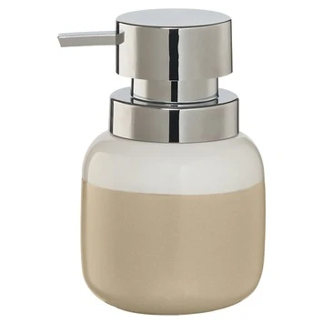 Sealskin Zeepdispenser Sphere Porcelein Zand 3 Sealskin Zeepdispenser Sphere Porcelein Zand