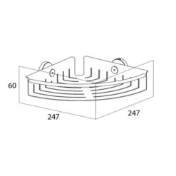 Tiger Hoekkorf Boston Groot RVS 9 Tiger Hoekkorf Boston Groot RVS -Badkamerartikelen Winkel 123 2682