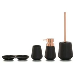 Sealskin Zeepbakje Conical Porselein Zwart -Badkamerartikelen Winkel 123 2686