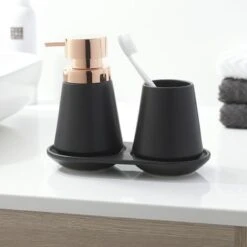 Sealskin Zeepbakje Conical Porselein Zwart -Badkamerartikelen Winkel 123 2688