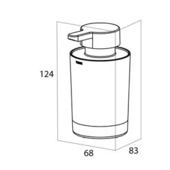 Tiger Vrijstaande Zeepdispenser Tune RVS -Badkamerartikelen Winkel 123 2811