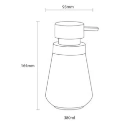 Sealskin Zeepdispenser Conical Porcelein Wit -Badkamerartikelen Winkel 123 294