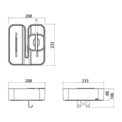 Tiger Douchemand Voor Douchewand 2-store Zwart -Badkamerartikelen Winkel 123 2940