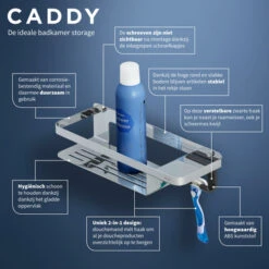 Tiger Douchemand Met Haak Caddy Chroom -Badkamerartikelen Winkel 123 3013