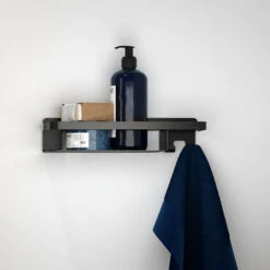 Tiger Douchemand Met Haak Caddy Zwart 16 Tiger Douchemand Met Haak Caddy Zwart -Badkamerartikelen Winkel 123 3026