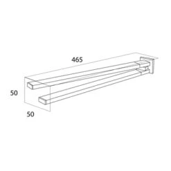 Tiger Handdoekrek Items Met Draaibare Armen Chroom -Badkamerartikelen Winkel 123 3070