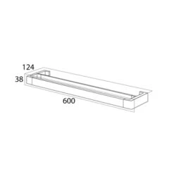Tiger Dubbel Handdoekrek Ontario Chroom -Badkamerartikelen Winkel 123 3072
