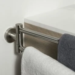 Tiger Dubbel Handdoekrek Boston Met Draaibare Armen RVS -Badkamerartikelen Winkel 123 3075