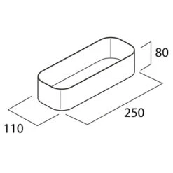 Tiger Wandrek/douchemand 2-store 25cm Wit -Badkamerartikelen Winkel 123 3091