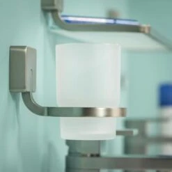 Tiger Bekerhouder Impuls Hangend Met Beker RVS 8 Tiger Bekerhouder Impuls Hangend Met Beker RVS -Badkamerartikelen Winkel 123 3106