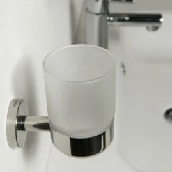 Tiger Bekerhouder Boston Met Beker Chroom -Badkamerartikelen Winkel 123 3139