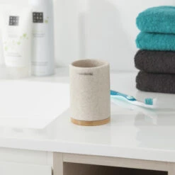 Sealskin Beker Grace Zand -Badkamerartikelen Winkel 123 3146