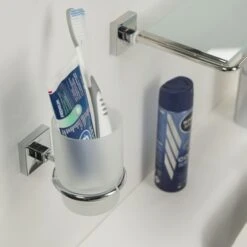 Tiger Bekerhouder Melbourne Hangend Met Beker Chroom -Badkamerartikelen Winkel 123 3155