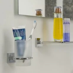 Tiger Bekerhouder Melbourne Hangend Met Beker Chroom -Badkamerartikelen Winkel 123 3156