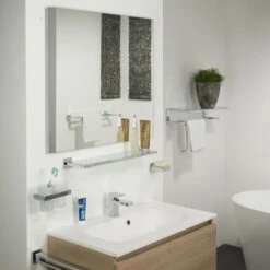 Tiger Bekerhouder Items Hangend Met Beker Chroom -Badkamerartikelen Winkel 123 3191