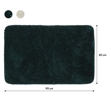 Sealskin Badmat Angora 60x90cm Donkergroen 8 Sealskin Badmat Angora 60x90cm Donkergroen - Afbeelding 6