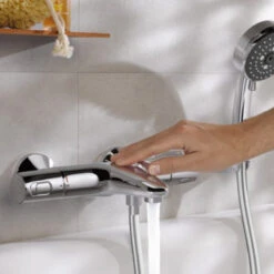 Grohe Thermostatische Badkraan Precision Trend Chroom 15 Cm -Badkamerartikelen Winkel 123 346