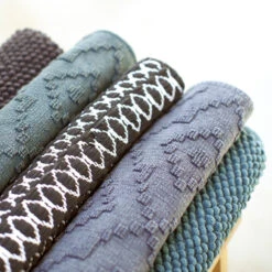 Sealskin Badmat Boho 60x90cm Zwart -Badkamerartikelen Winkel 123 3512