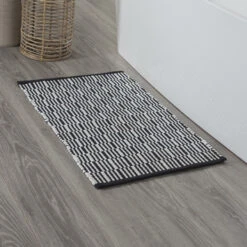 SEALSKIN Badmat Bandra Zwart 60x90cm -Badkamerartikelen Winkel 123 3581