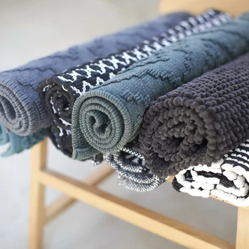 Sealskin Badmat Boho 60x60cm Zwart 8 Sealskin Badmat Boho 60x60cm Zwart - Afbeelding 6