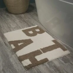 Sealskin Badmat Littera Ivoor 90x60 Cm -Badkamerartikelen Winkel 123 3694