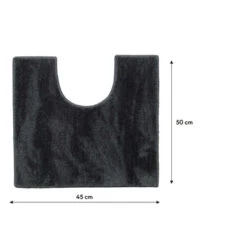 Sealskin Toiletmat Doux 45x50cm Donkergrijs -Badkamerartikelen Winkel 123 3748