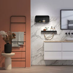 Tiger S-line Frame Spiegel 60x70 Cm Mat Zwart -Badkamerartikelen Winkel 123 3924