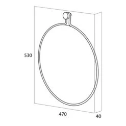 Tiger Spiegel Sem Zwart -Badkamerartikelen Winkel 123 3942