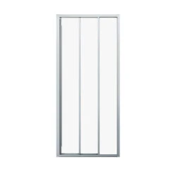 Sealskin Hooked Zijwand Voor Schuifdeur 90x200 Cm, 6 Mm Helder Veiligheidsglas Met Antikalklaag Zilver Hoogglans -Badkamerartikelen Winkel 123 4026