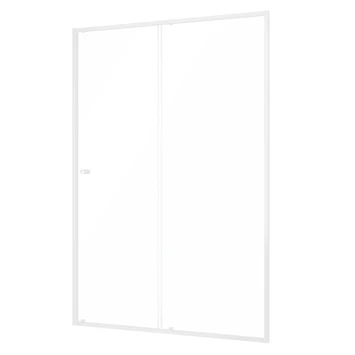 Sealskin Contour Schuifdeur Voor Nis 140x200 Cm, 6 Mm Helder Veiligheidsglas Met Antikalklaag Mat Wit 6 Sealskin Contour Schuifdeur Voor Nis 140x200 Cm, 6 Mm Helder Veiligheidsglas Met Antikalklaag Mat Wit - Afbeelding 4