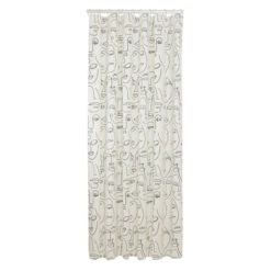 Sealskin Douchegordijn Mind 180x200cm Zwart/wit