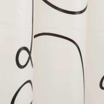 Sealskin Douchegordijn Mind 180x200cm Zwart/wit 6 Sealskin Douchegordijn Mind 180x200cm Zwart/wit - Afbeelding 4