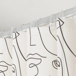 Sealskin Douchegordijn Mind 180x200cm Zwart/wit 19 Sealskin Douchegordijn Mind 180x200cm Zwart/wit -Badkamerartikelen Winkel 123 4077