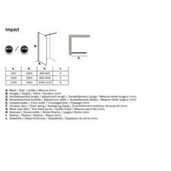 Sealskin Inloopdouche Impact A3 120x195 Cm Chroom -Badkamerartikelen Winkel 123 4093