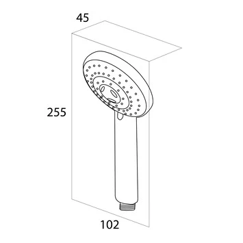 Tiger Splash Eco Handdouche Alicante Chroom 10 Tiger Splash Eco Handdouche Alicante Chroom - Afbeelding 8