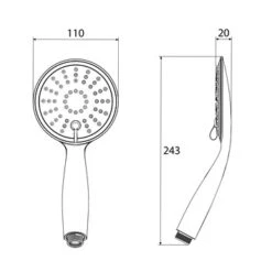 Tiger Handdouche Splash Tossa Ø11 Cm 3 Standen 11 Tiger Handdouche Splash Tossa Ø11 Cm 3 Standen -Badkamerartikelen Winkel 123 4172