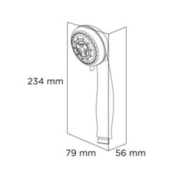 Tiger Splash Handdouche Trento 3 Standen Chroom -Badkamerartikelen Winkel 123 4228