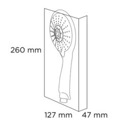 Tiger Handdouche Splash Blanca Ø12,5 Cm 5 Standen -Badkamerartikelen Winkel 123 4257