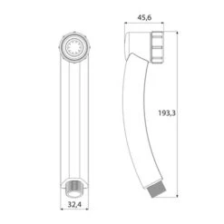 Tiger Splash Eco Handdouche Turbo Saver Chroom -Badkamerartikelen Winkel 123 4287