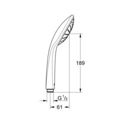 Grohe Handdouche Vitalio Joy Ø11 Cm Chroom 8 Grohe Handdouche Vitalio Joy Ø11 Cm Chroom -Badkamerartikelen Winkel 123 4298