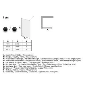 Sealskin Inloopdouche A3 I AM 200x120cm RVS 8 Sealskin Inloopdouche A3 I AM 200x120cm RVS - Afbeelding 6