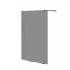 Allibert Douchewand Colors 120x200 Cm Gerookt Glas Met Zwarte Profielen -Badkamerartikelen Winkel 123 4495