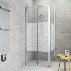 Sealskin Douchewand Voor Pendeldeur Code L 100x197 Cm Met Gesatineerde Band