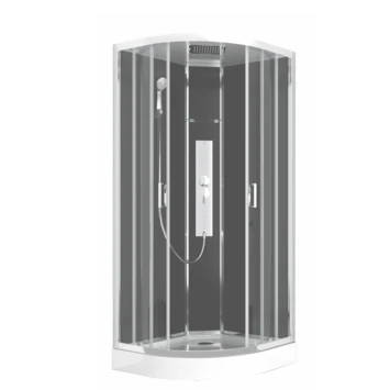Allibert Douchecabine Gipsy 90x90cm Kwartrond 4 Allibert Douchecabine Gipsy 90x90cm Kwartrond - Afbeelding 2
