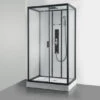 Allibert Douchecabine Uyuni Wandmodel 80x120cm Zwart 1 Allibert Douchecabine Uyuni Wandmodel 80x120cm Zwart -Badkamerartikelen Winkel 123 4664