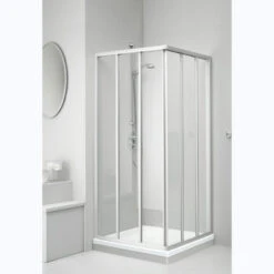 Sealskin Douchecabine Hoekinstap Met Schuifdeur C110 Mat Zilver