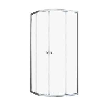 Sealskin Hooked Vierdelige Kwartronde Douchecabine Met Schuifdeuren 90x90x200 Cm, 6 Mm Helder Veiligheidsglas Met Antikalklaag Zilver Hoogglans 6 Sealskin Hooked Vierdelige Kwartronde Douchecabine Met Schuifdeuren 90x90x200 Cm, 6 Mm Helder Veiligheidsglas Met Antikalklaag Zilver Hoogglans - Afbeelding 4