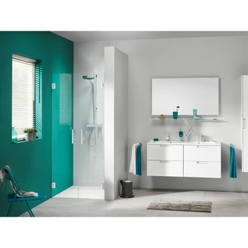 Sealskin Pendeldeur Voor Nis I AM 90x200cm RVS 3 Sealskin Pendeldeur Voor Nis I AM 90x200cm RVS